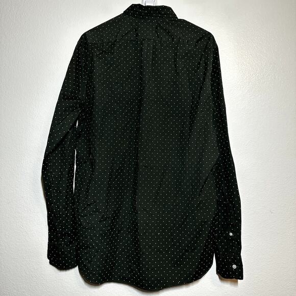 J. Crew Secret Wash Cotton Poplin Shirt Button Down Classic Fit Stretch Green LT - Picture 6 of 6